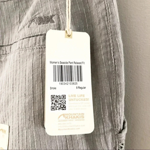 Mountain Khakis Pants Seaside Pants Relaxed Fit Mid rise Gorpcore Size 8R NWT - Picture 3 of 7